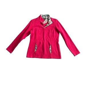 Tommy Bahama Floral Pullover Hot Pink Small